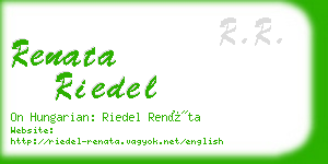 renata riedel business card